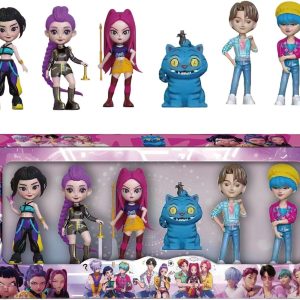 Genérico Set de Figuras Huntrix 6 Piezas – Muñecas Anime KKPop de Colección de De-Mon en PVC, Juguetes de Decoración para Regalo Original a Niños y Fans (#A)