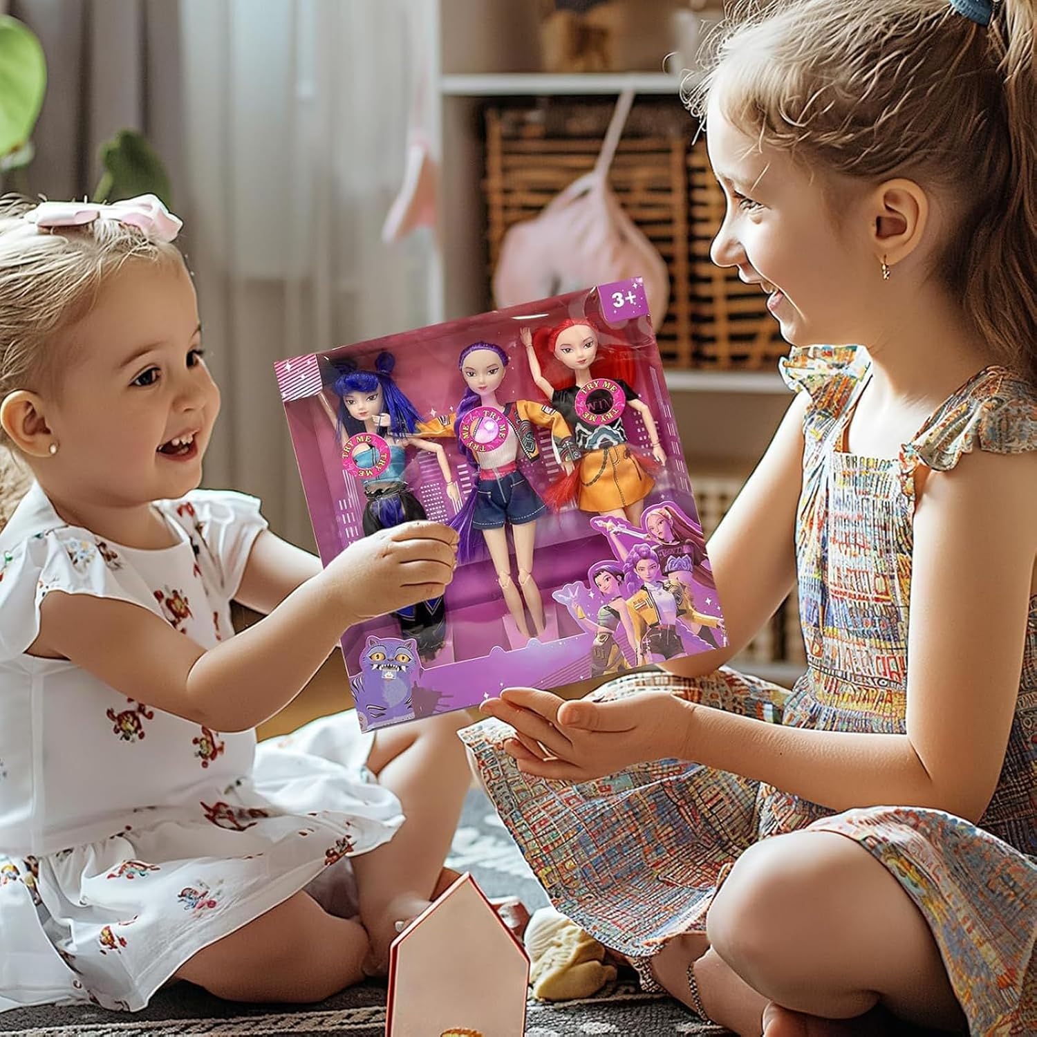 𝐊-𝐏0𝐏 𝐃emon 𝐇unters Figurita de 3 Piezas,K Pop Demon Muñecas,Figura de Rumi/Mira/Zoey de 30 cm con Ropa y Accesorios,Brazos y Piernas Móviles, para Coleccionar y Regalar a Fans (Versión Musical) - Image 6